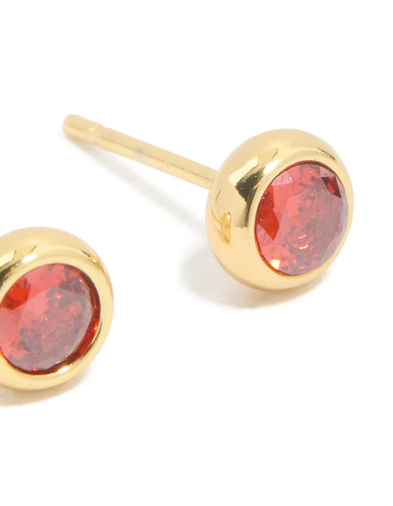 Ensemble de lunettes de pierres de naissance en pierre de naissance en acier inoxydable imperméables en zirconie.