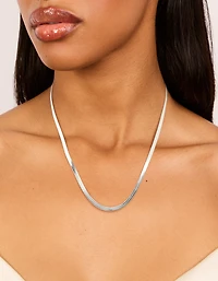 Collier de chaîne de serpent fin plat en acier inoxydable imperméable