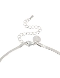 Waterproof Stainless Steel Fine Flat Snake Chain Necklace