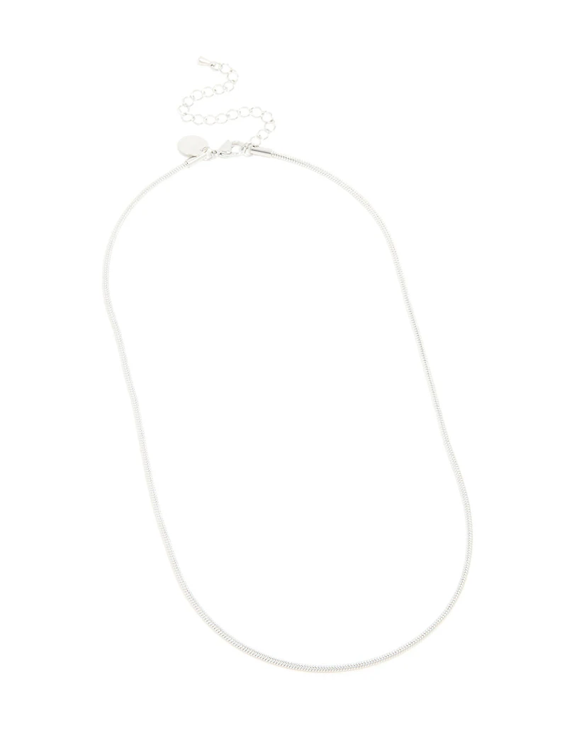 Waterproof Stainless Steel Short Snake Chain Necklace