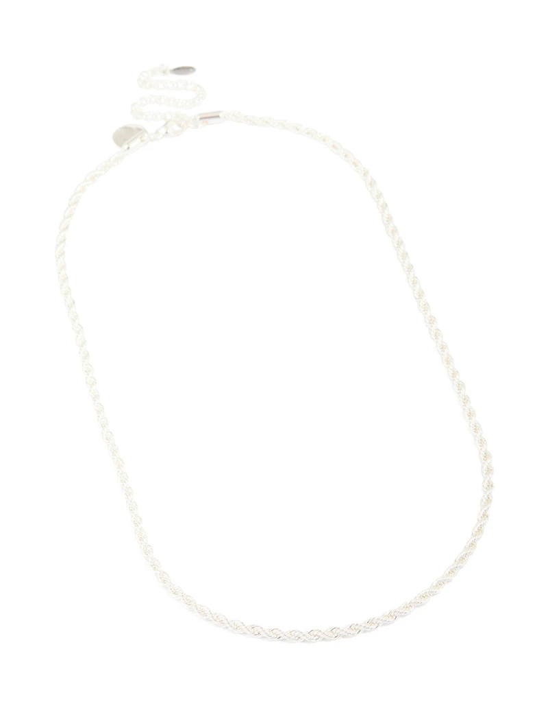 Waterproof Stainless Steel Twist Chain Necklace
