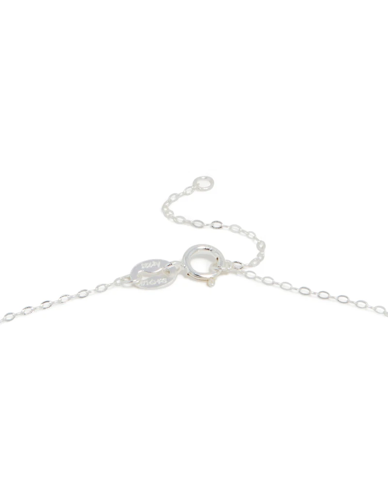 Sterling Silver Cubic Zirconia Cross Y-Necklace