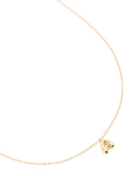 Gold Plated Sterling Silver Bubble Letter A Necklace