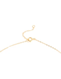 Gold Plated Sterling Silver Bubble Letter A Necklace