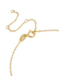 Gold Plated Sterling Silver Cubic Zirconia Letter A Initial Bracelet