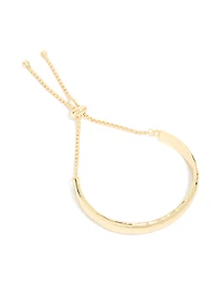 Bracelet classique épais à bascule épais plaqué or