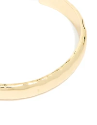 Bracelet classique épais à bascule épais plaqué or