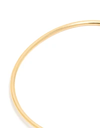 Waterproof Gold Plated Stainless Steel Open Bezel Cut Wrist Cuff