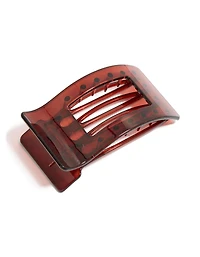 Tortoiseshell Flat Rectangle Claw Clip