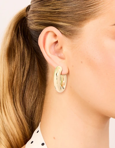 Pack de 3 boucles d’oreilles ouvertes doré brun et vert
