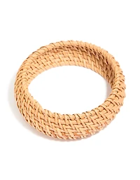 Bracelet tissé brun