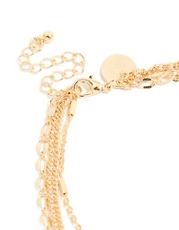 Ensemble de bracelets de cheville et d’orteils en or