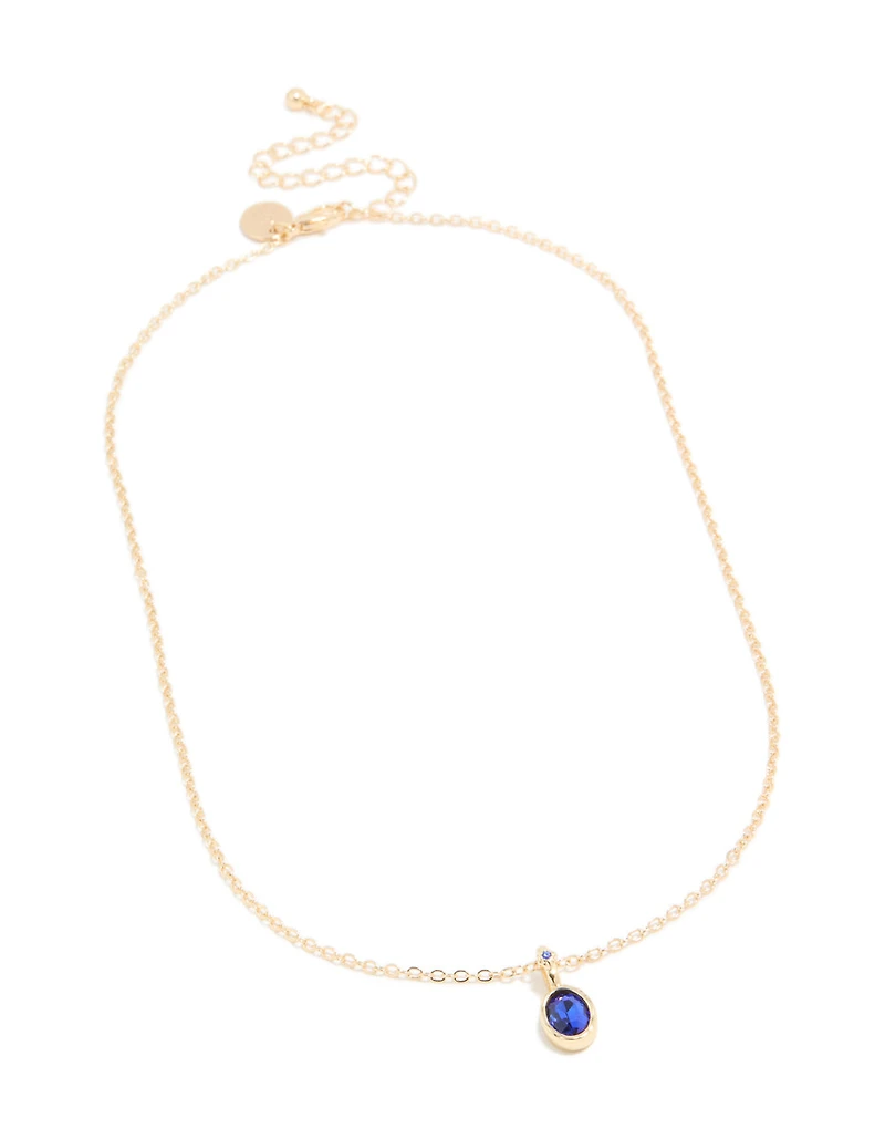 Collier pendentif rond diamant en saphir d’or