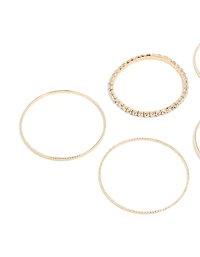 Diamants dorés et bracelets brillants pack 5