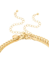 Collier imperméable en acier inoxydable plaqué or pour hommes, croix et chaîne serpent