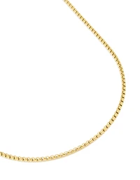 Mens Waterproof Gold Plated  Stainless Steel Mini Box Chain Necklace