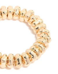Gold & Pink Beaded Stretch Bracelets 2-Pack