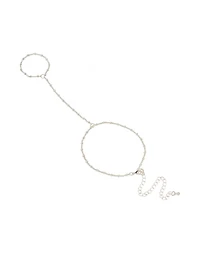 Silver Dainty Ball Hand Chain