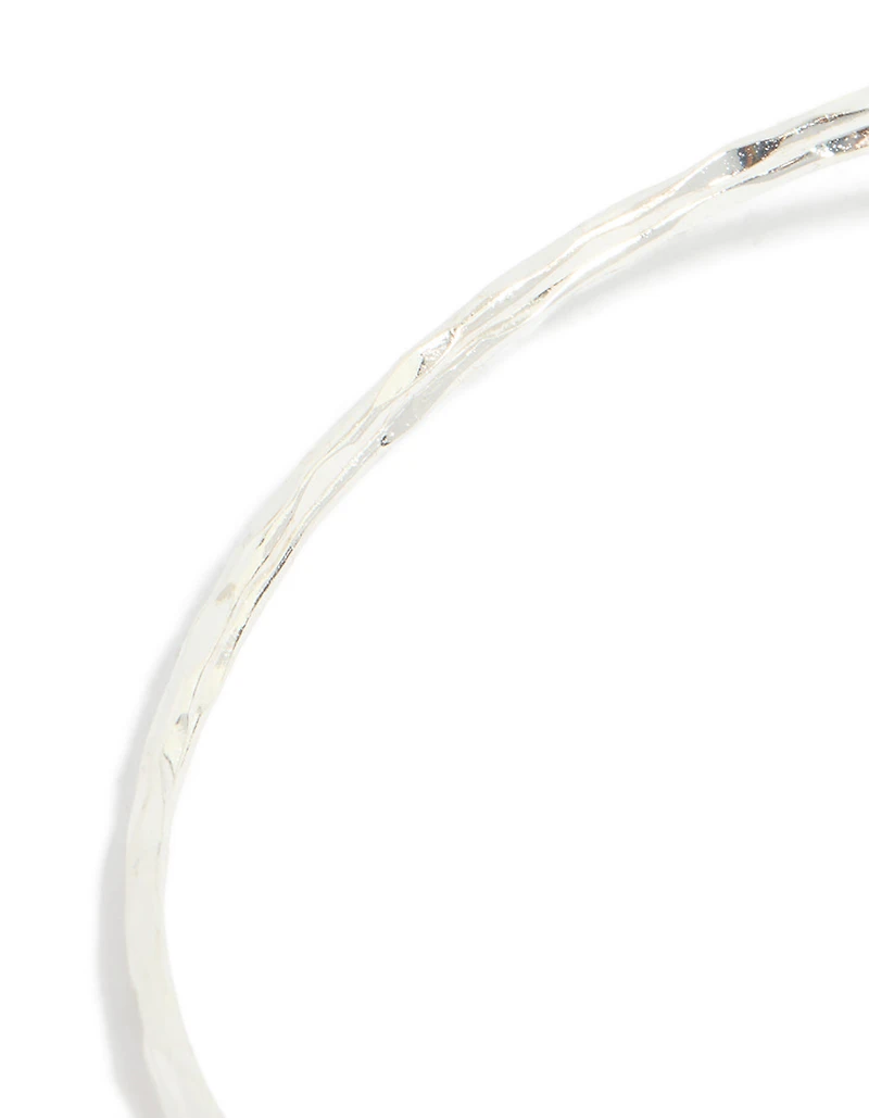 Silver Open Swirl Arm Cuff