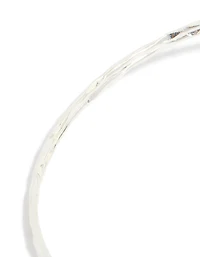 Silver Open Swirl Arm Cuff