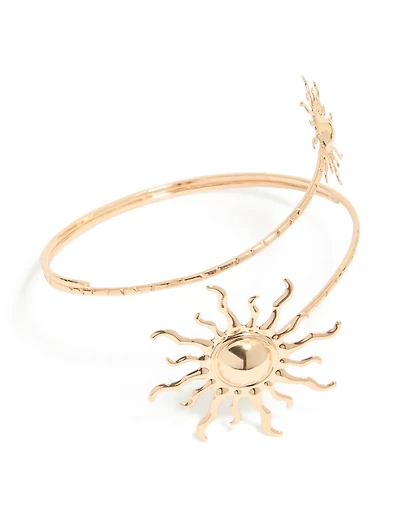 Gold Double Sun Arm Cuff