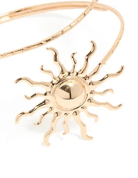Gold Double Sun Arm Cuff