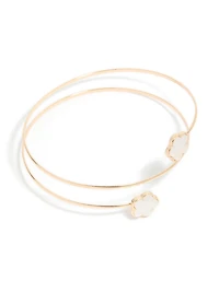 Gold Small Flower Arm Cuff