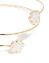 Gold Small Flower Arm Cuff