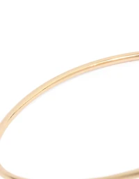 Gold Pink Enamel Flowers Arm Cuff