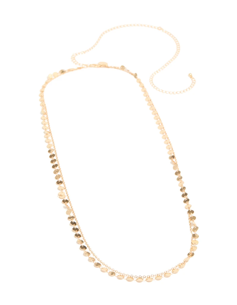 Gold Coin Layered Waist Chain