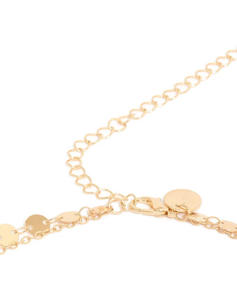 Gold Coin Layered Waist Chain