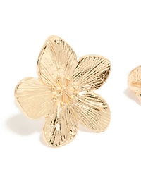 Gold Flower Rings 3-Pack