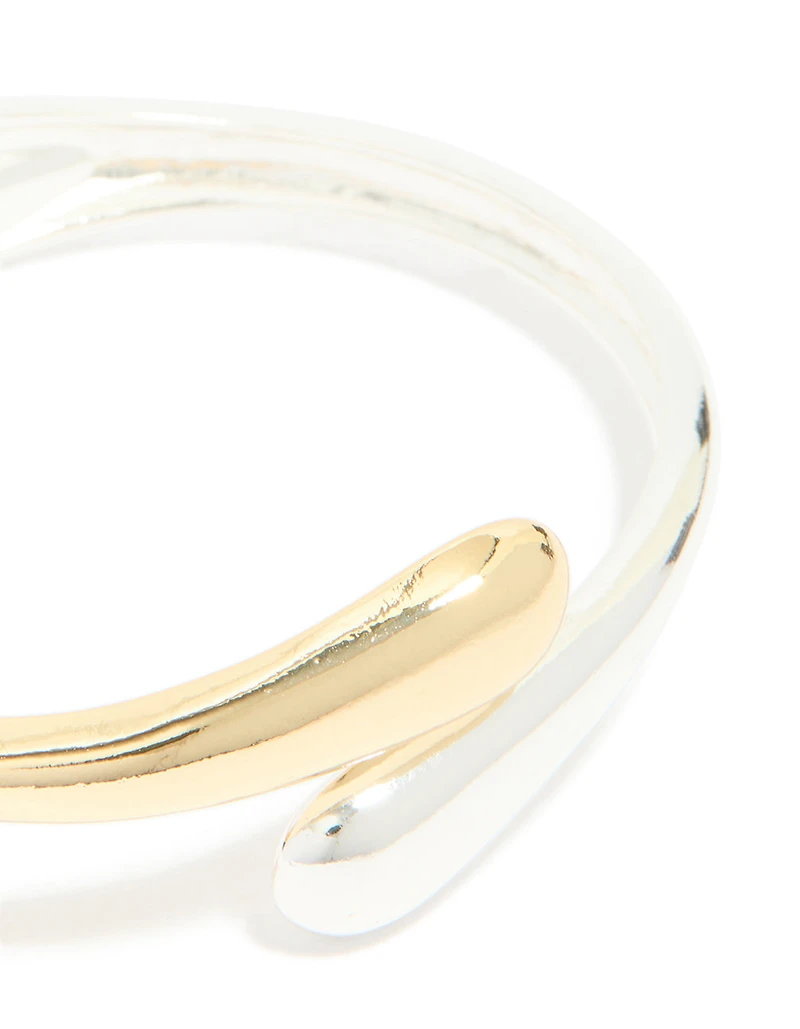 Bracelet enroulant plaqué métal mélangé autour