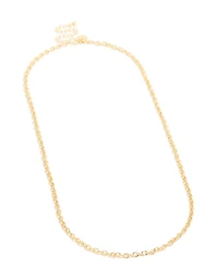 Collier de chaîne Rolo plaqué or