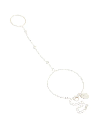 Silver Plated Cubic Zirconia Hand Chain