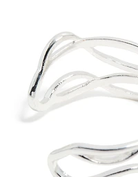 Menotte irrégulière Argentée Diamante