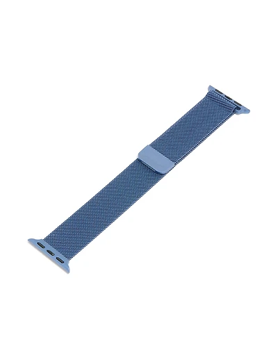 Sangle en treillis métallique enduit bleu foncé 38/40/41 mm
