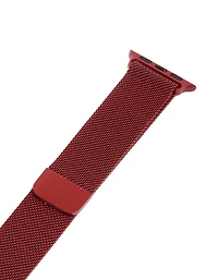 Sangle en treillis métallique recouvert de rouge 38/40/41 mm