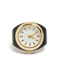 Gold & Black Watch Ring
