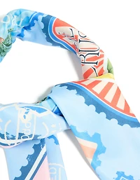 Blue Fabric 'Paradise' Vacation Print Scarf
