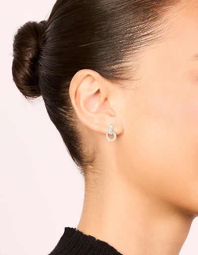 Boucles d’oreilles porte-heurtoir en argent sterling