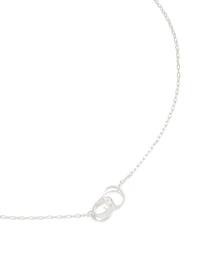 Collier pendentif en anneaux imbriqués en argent sterling