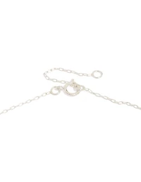 Sterling Silver Interlocked Hoops Pendant Necklace