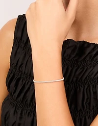 Sterling Silver Cubic Zirconia Tennis Bracelet