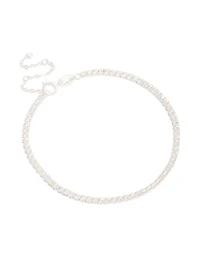 Sterling Silver Cubic Zirconia Tennis Bracelet