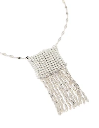 Collier sac en argent en diamants