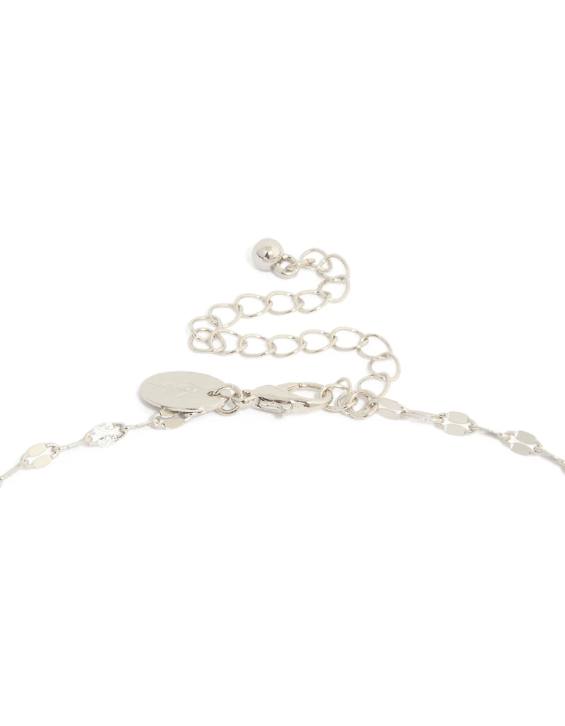 Collier sac en argent en diamants