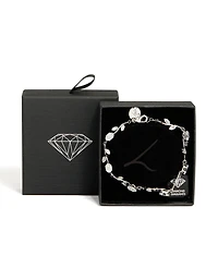 Bracelet en zircone cubique en argent