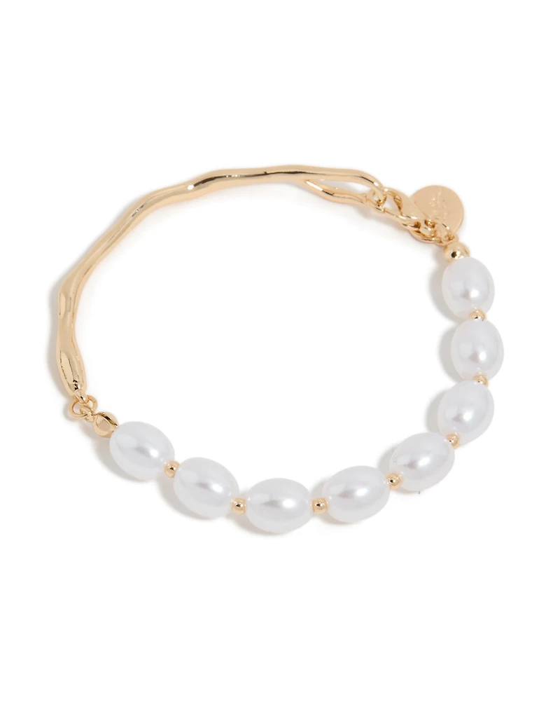 Bracelet de perles délicates en or