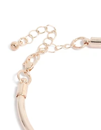 Rose Gold Festival Charm Bangle
